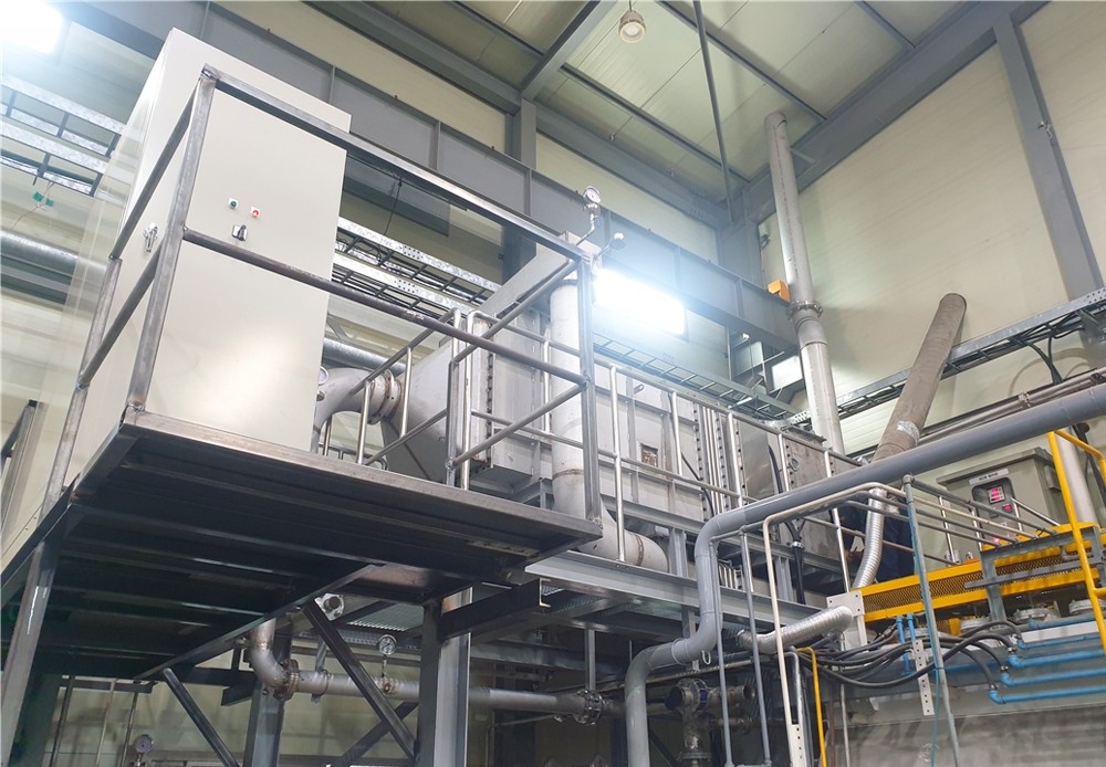 Manufacturing/installation of dust collector for metal heat treatment process