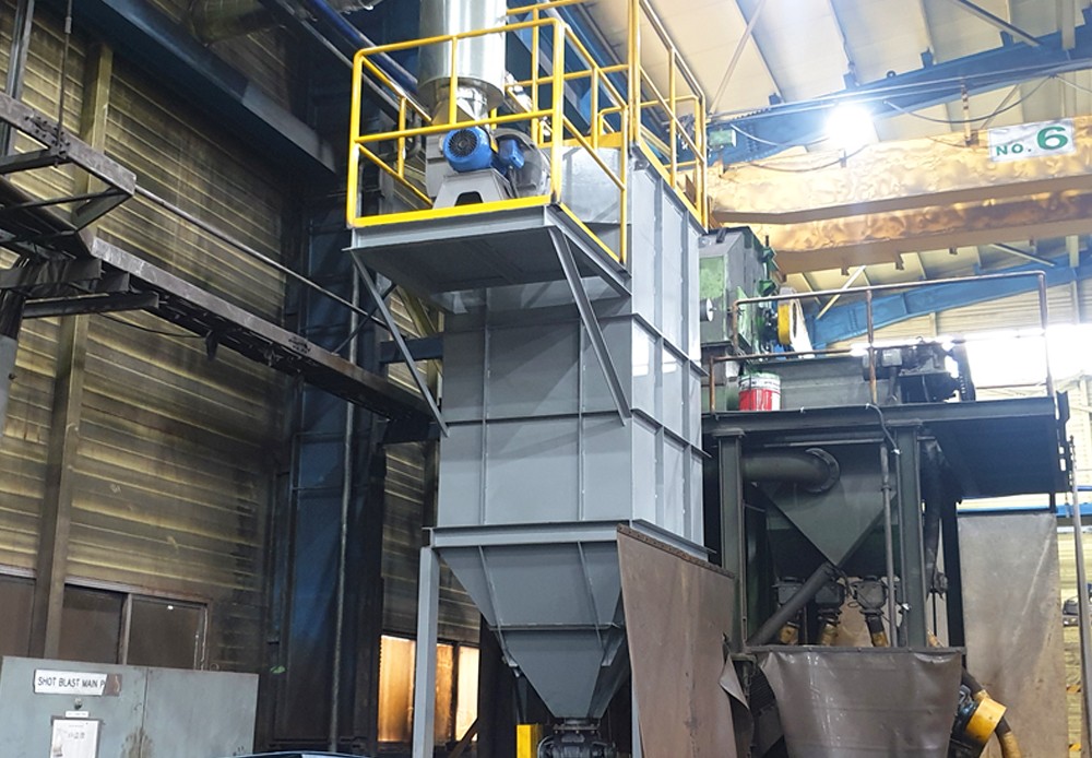 Manufacturing/installation of dust collector for hot rolling and extrusion product manufacturing process