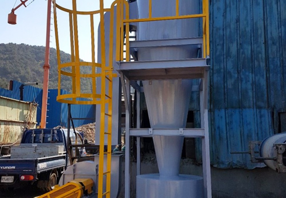 Manufacturing/installation of dust collector for shredding sorting process of construction waste