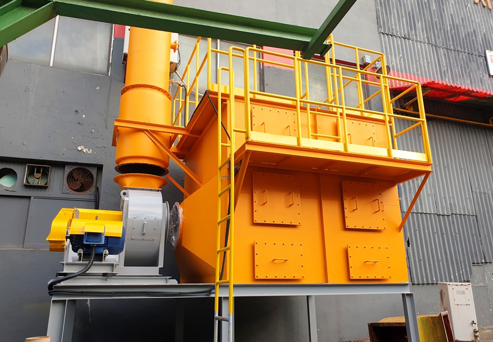 Manufacturing/installation of dust collector for manufacturing of machine
