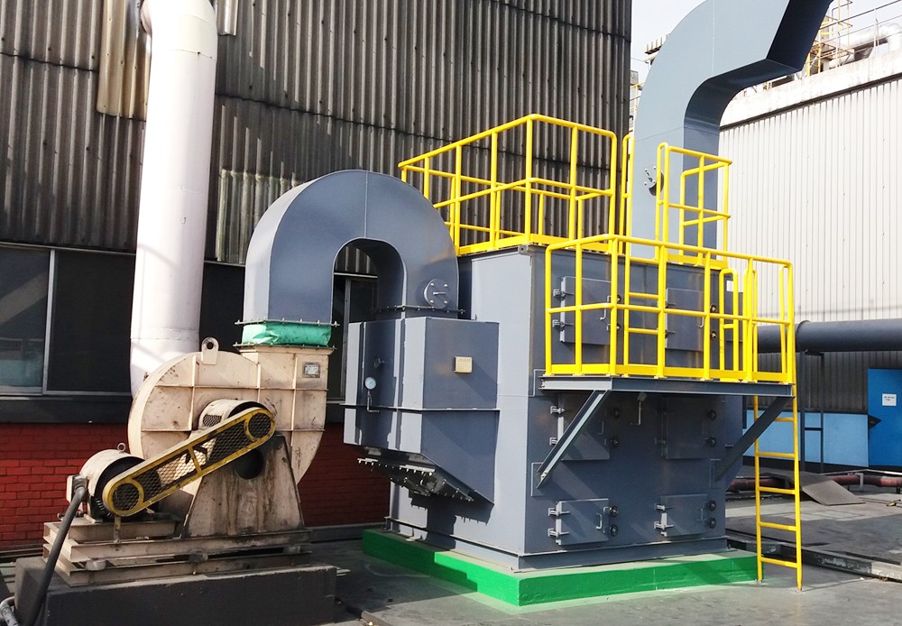 Manufacturing/installation of activated carbon adsorption tower for dust collector in smelting plant
