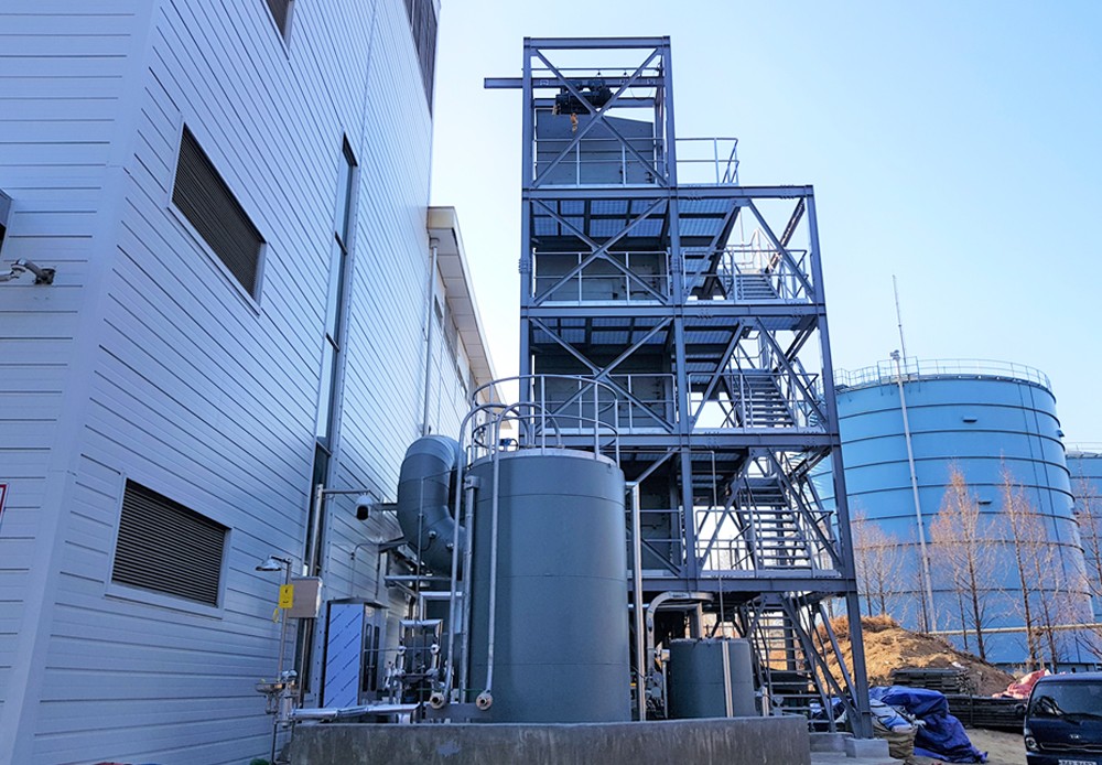 Manufacturing, purchase and installation of air pollutant reduction facility for sludge drying facility
